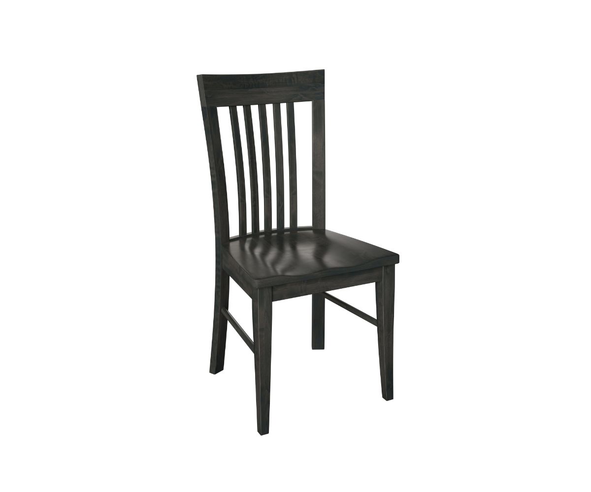 Metro Slat Side Chair-Brown Maple-Authentic Gunsmoke