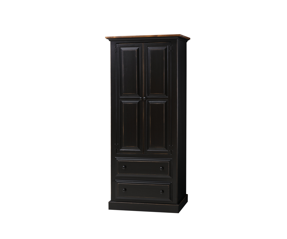 Rustic Bedroom Armoire w/ Adjustable Shelf VIZTECH FURNITURE