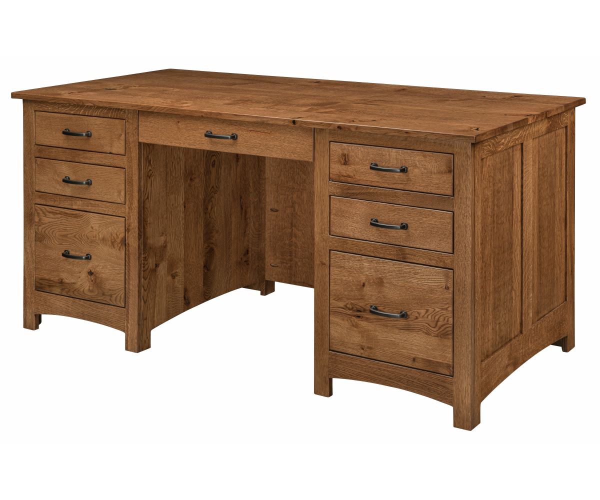 Oakridge Double Pedestal Desk VIZTECH FURNITURE