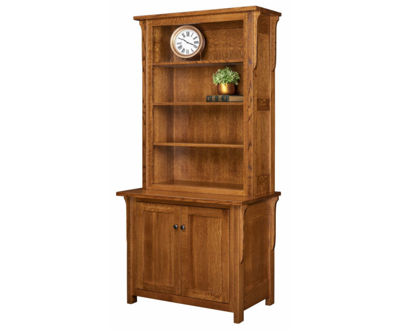 Boston Credenzas 2 Doors with Bookcase Topper VIZTECH FURNITURE