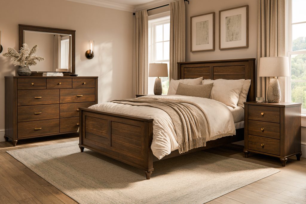 Farmside Wood-Alcan-Collection-Room Setting-Brown Maple-Briar