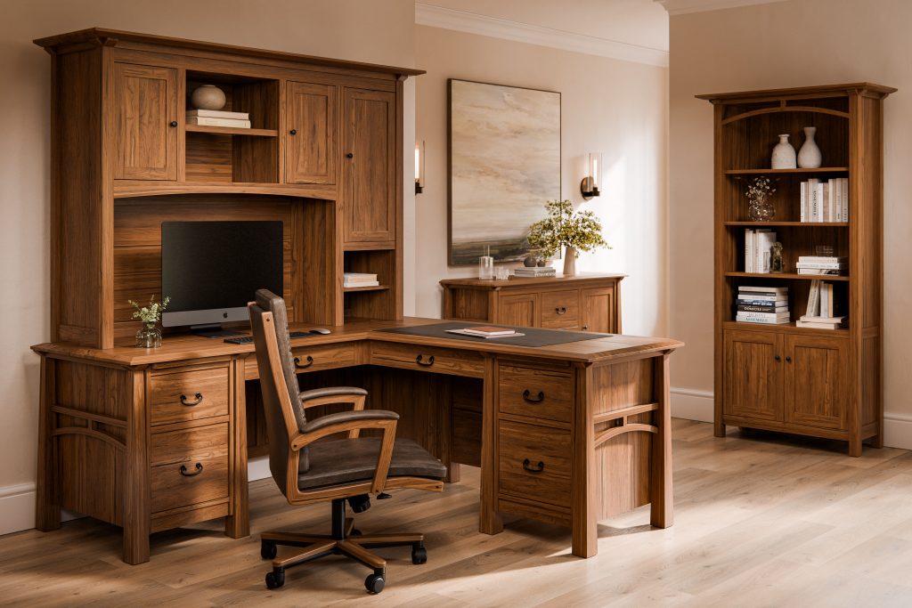 Forks Valley Woodworking-Artesa-Collection-Room Setting-R Hickory-FC-Almond