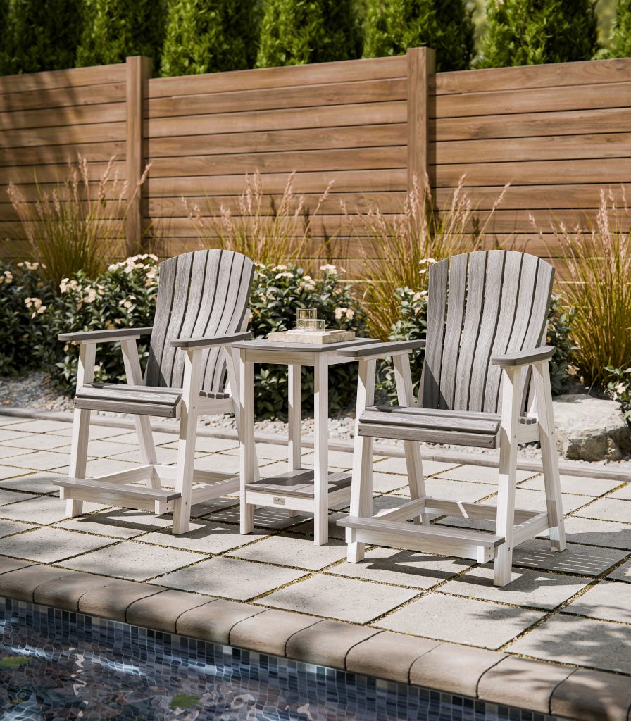 Star Tech Poly-Comfort Back-CH-Stationary Chair-CH-Side Table-Outdoor Setting-Poly-Seashell-Coastal Grey