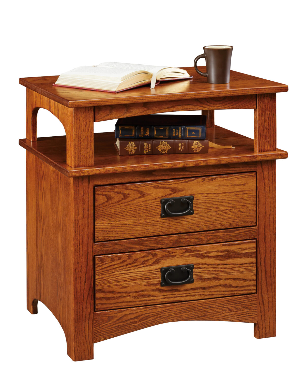 Mission 2 Drawer Nightstand - Image 4