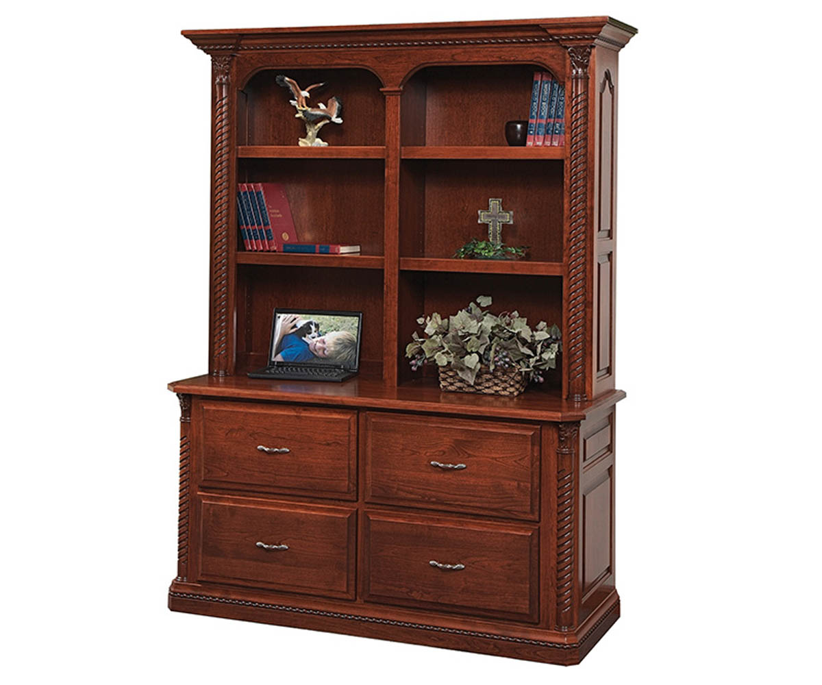 Lexington Double Lateral File and Bookshelf VIZTECH FURNITURE