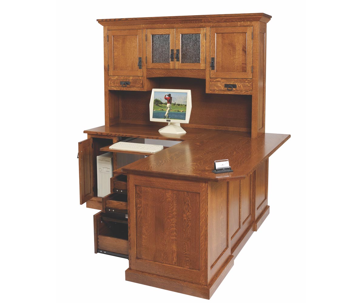Homestead Corner Desk & Hutch VIZTECH FURNITURE