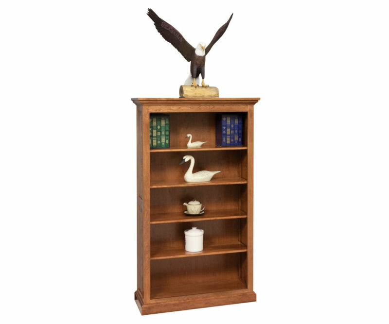 4 Shelf Raised Panel Bookcase