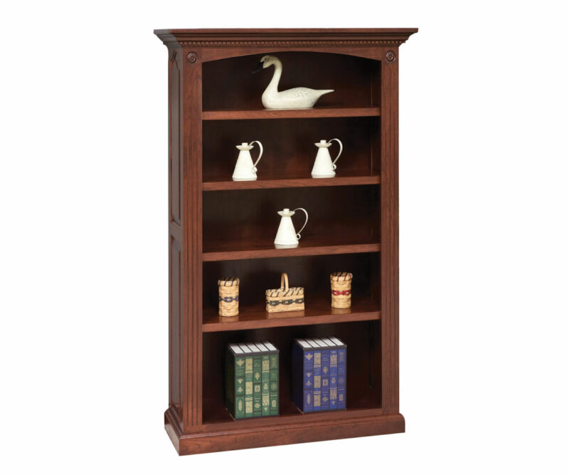 4 Shelf Premium Raised Panel Bookshelf