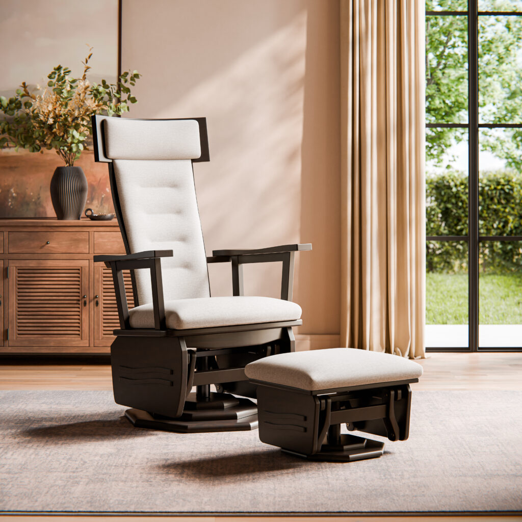 Buckeye Rockers-London-Collection-Room Setting-Brown Maple-FC-Onyx-FINAL