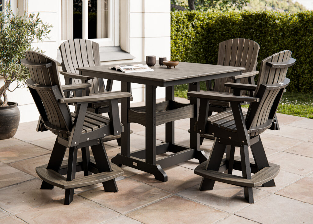 Star Tech Poly-Comfort Back-Counter Height-Outdor Setting-Poly-Black-Wood Grain Poly-Coastal Grey-FINAL