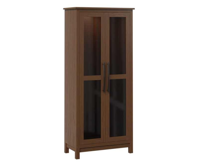 Glass Door Pantry Cupboard
