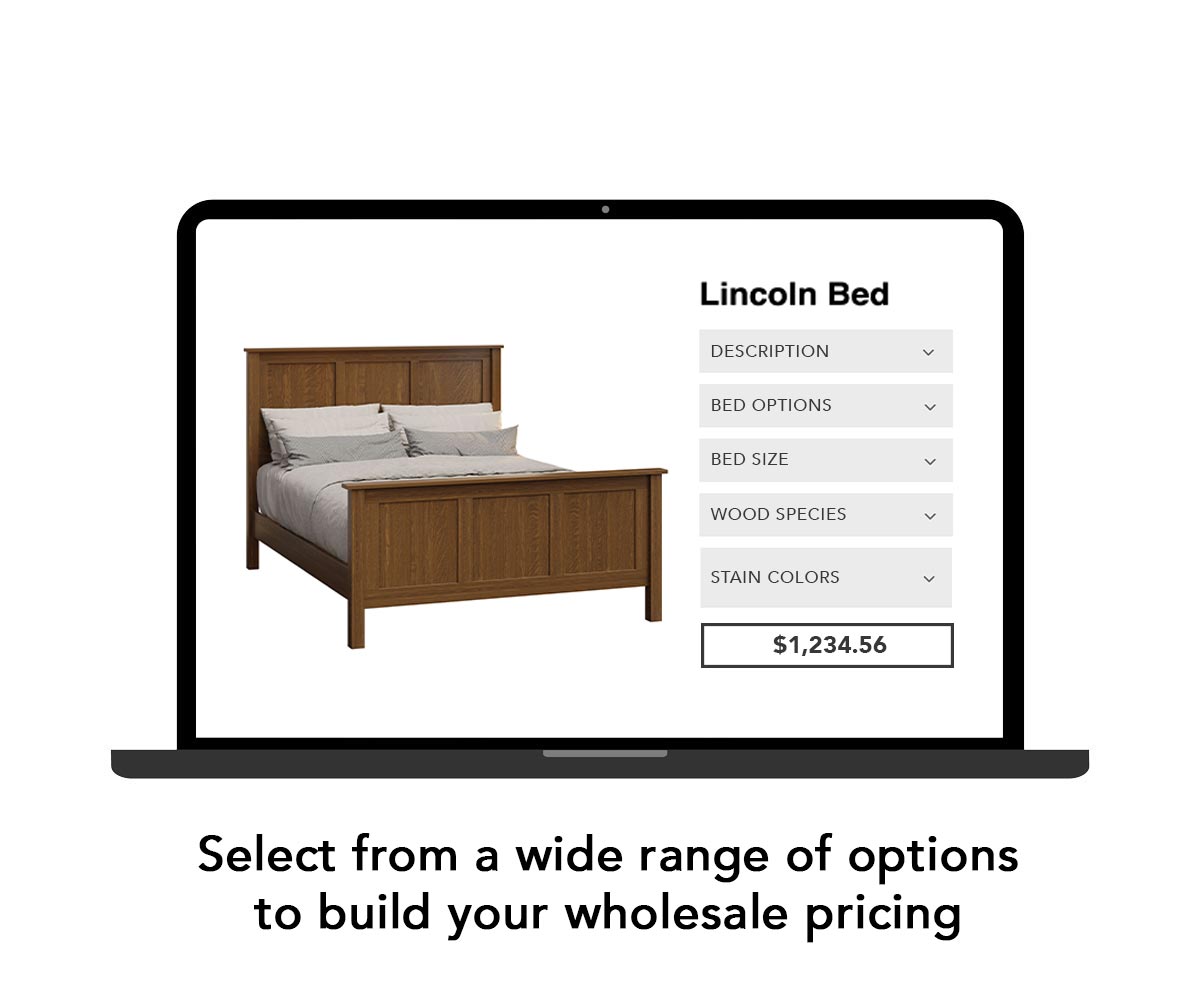 Select from a wide range of options to build your wholesale pricing
