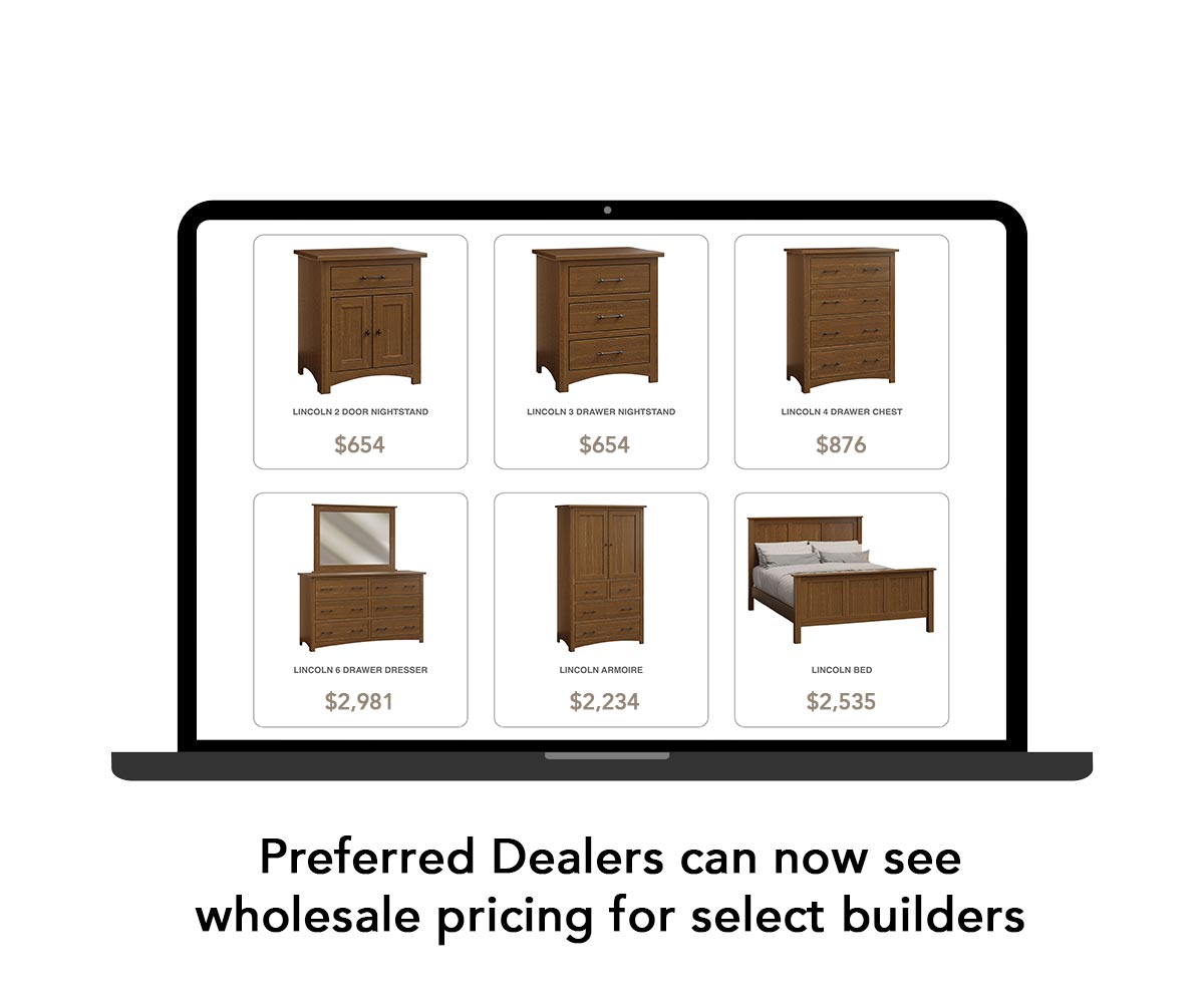 Preferred Dealers can now see wholesale pricing for select builders