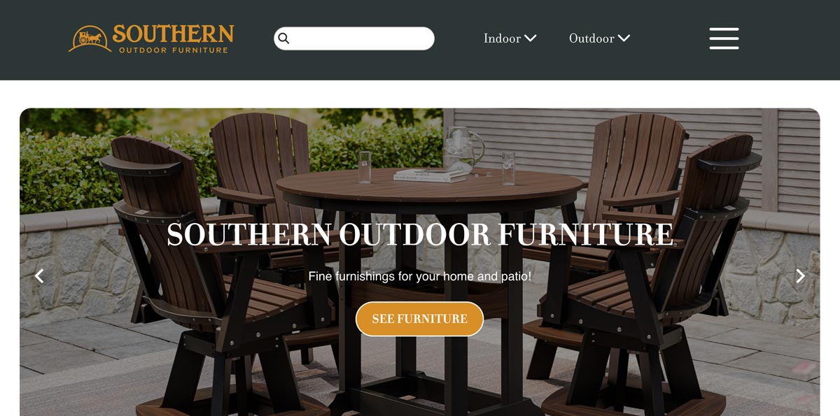 Southern Outdoor Furniture website