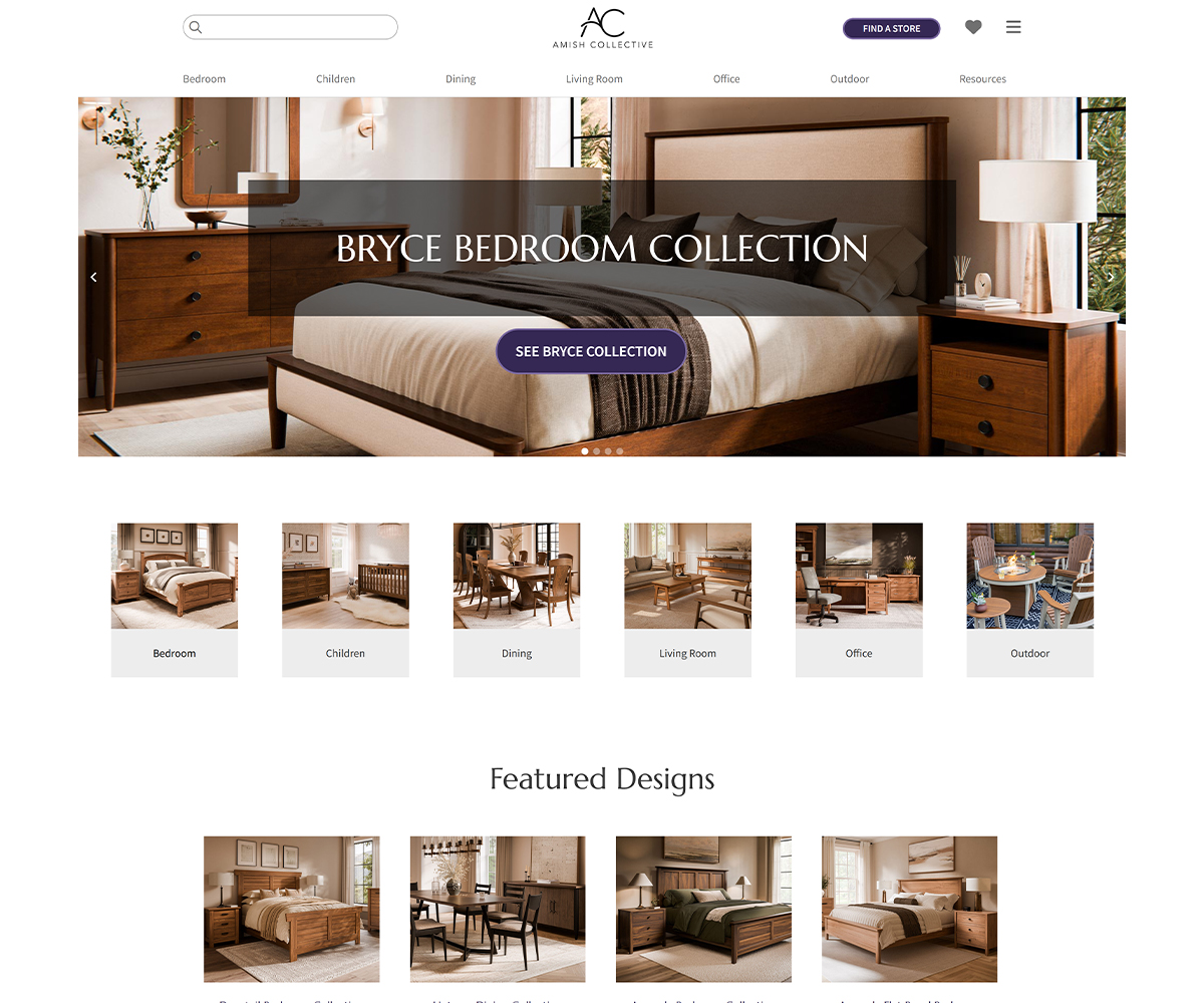 recent example of a catalog site: Amish Collective