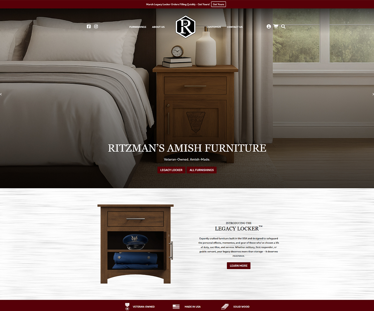 Ritzman Home Page screenshot